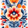 An Asian pastel mandala for a phone wallpaper.