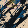 A painting of an abstract splatter for a phone wallpaper.