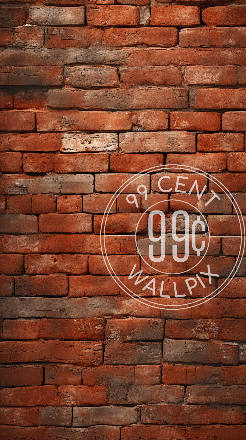 Phone Wallpaper of red brick pattern