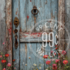 An image of a weathered door for a phone wallpaper