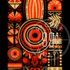 Phone Wallpaper of an African tribal pattern