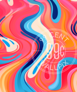 Phone Wallpaper of a colorful psychedelic pattern