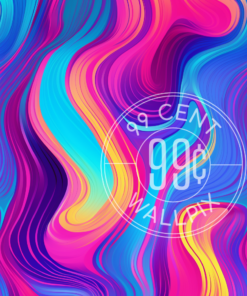 Phone Wallpaper of a psychedelic rainbow pattern